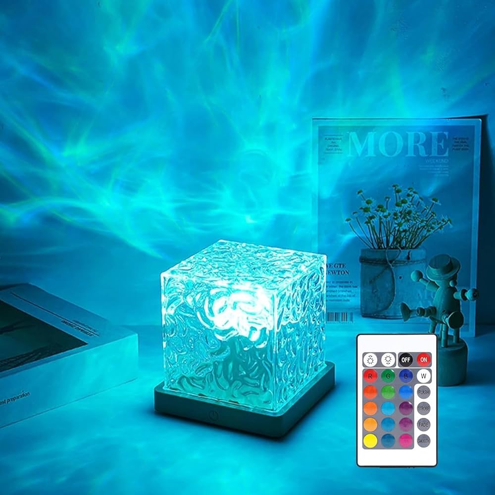 LUXBIT AquaMotion Rotating Water Wave Atmosphere Lamp