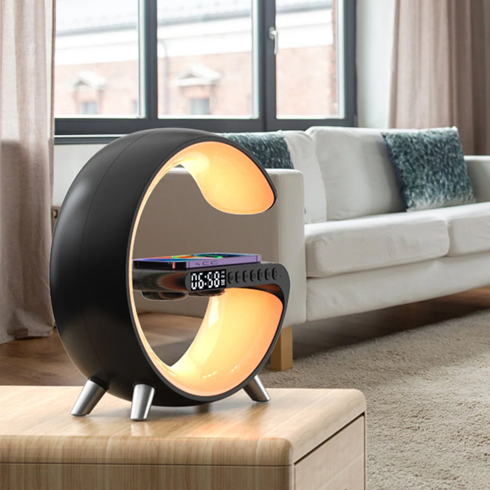 LUXBIT G-Aura  Intelligent G-Shaped LED Lamp with Bluetooth Speaker & Wireless Charging