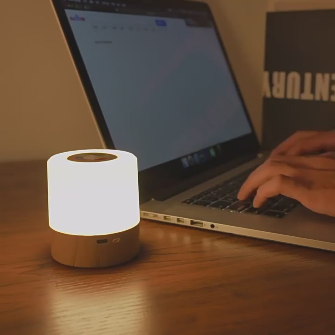 LUX BIT AuraGlow 7-Color Touch Rechargeable Outdoor LED Camping & Ambient Lamp